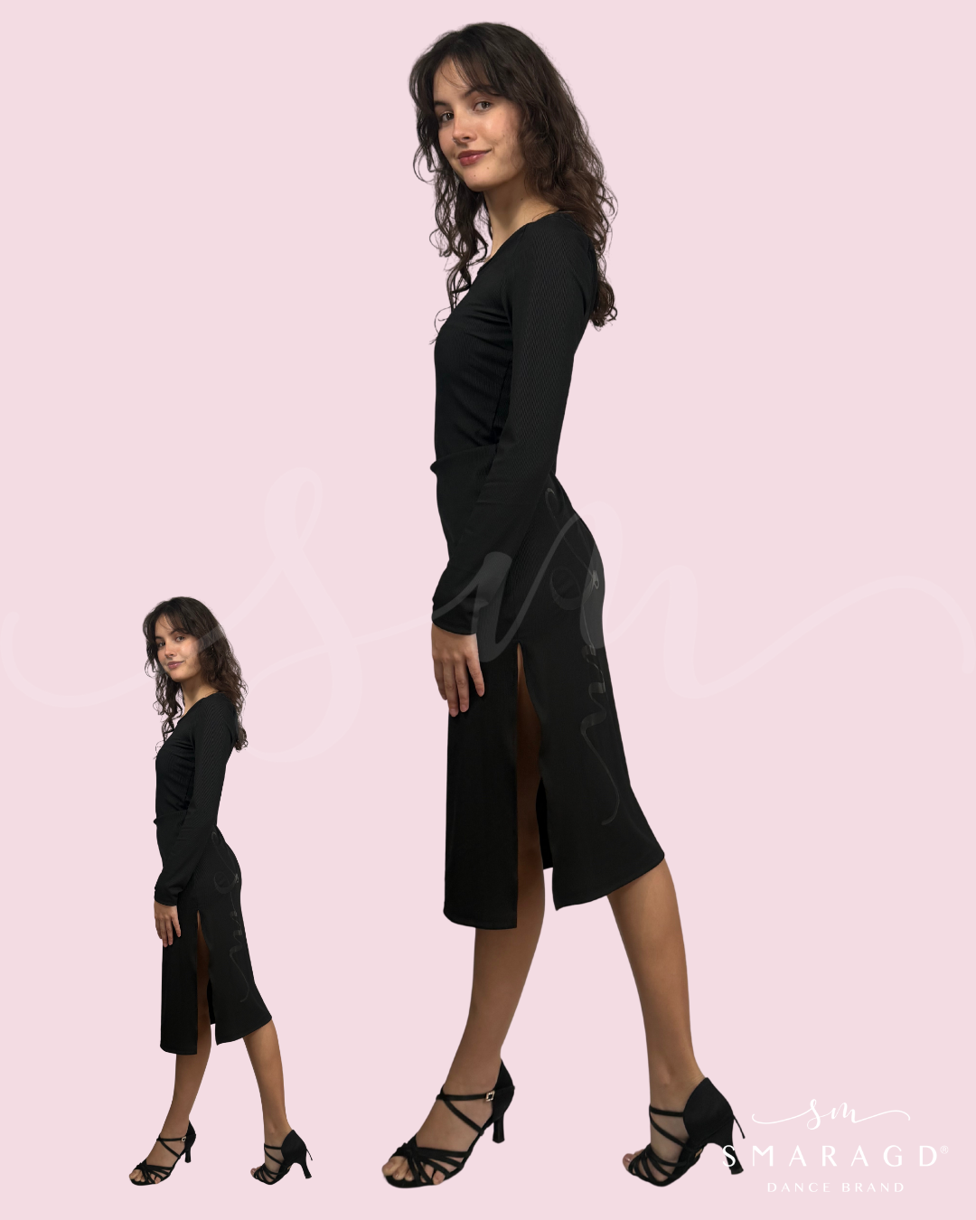 obleka TANGO RIB - črna