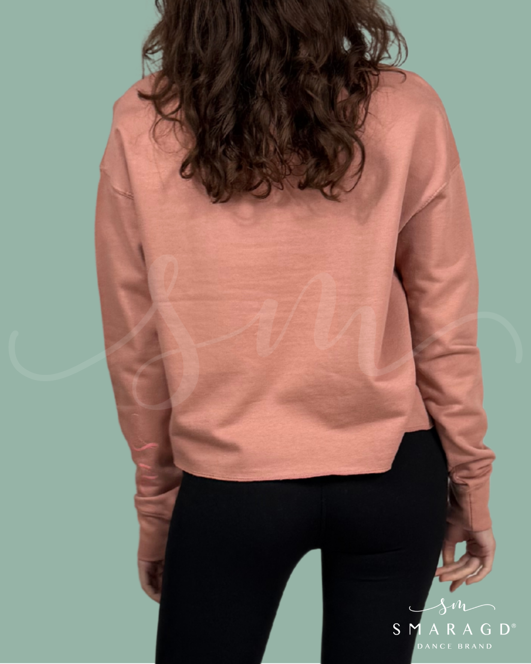 pulover crop SMARAGD BASIC - roza