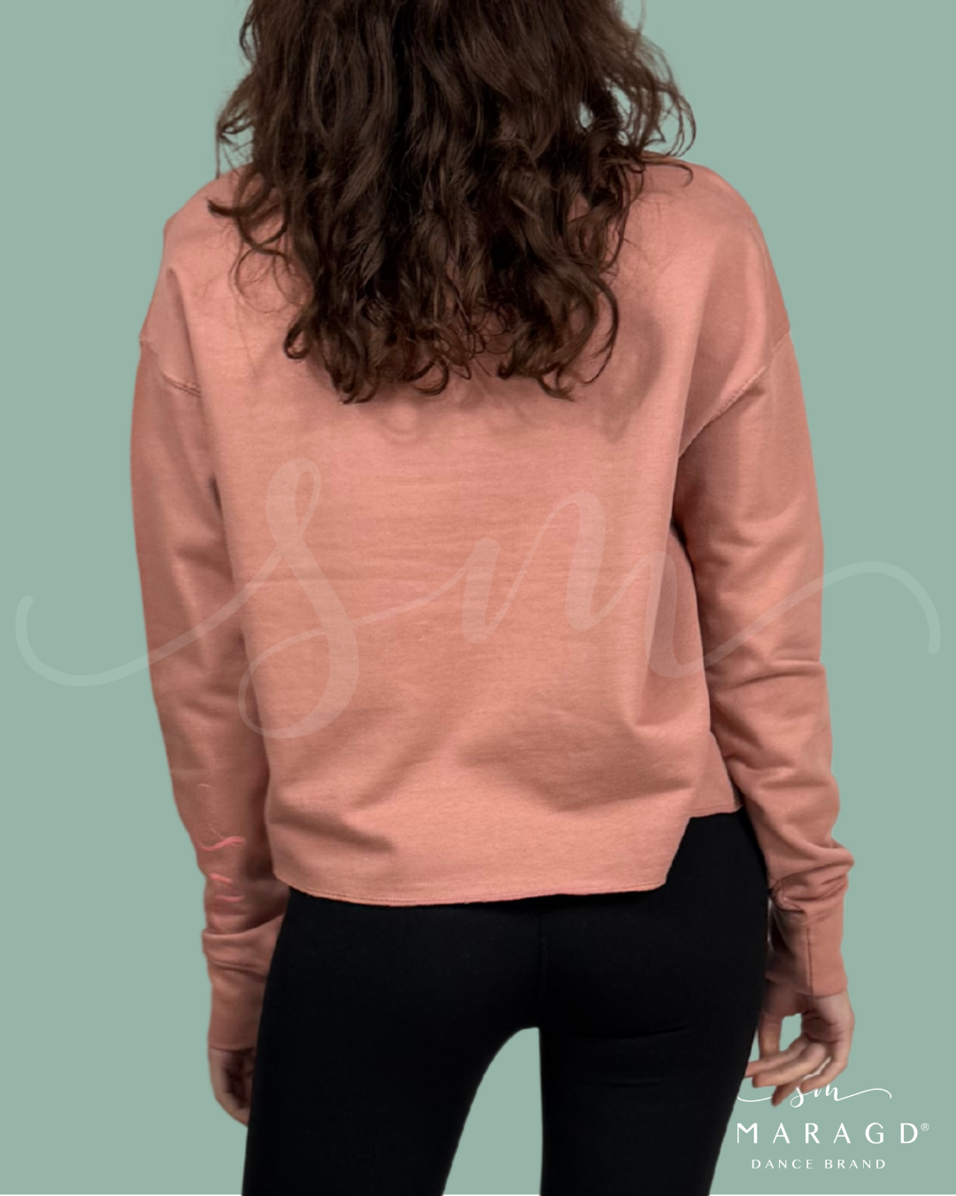 pulover crop SMARAGD BASIC - roza
